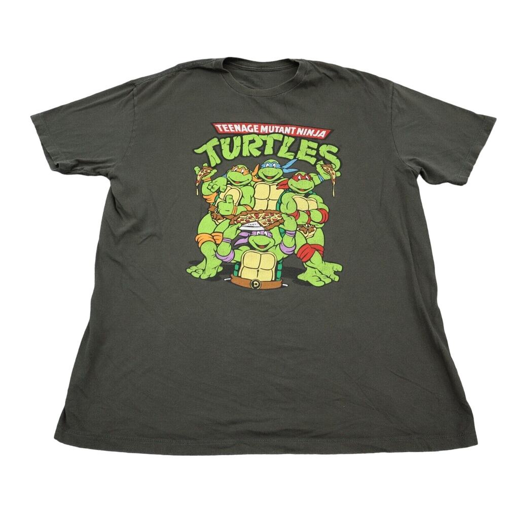 Teenage Mutant Ninja Turtles Shirt Mens XL Gray Short Sleeve Graphic Tee
